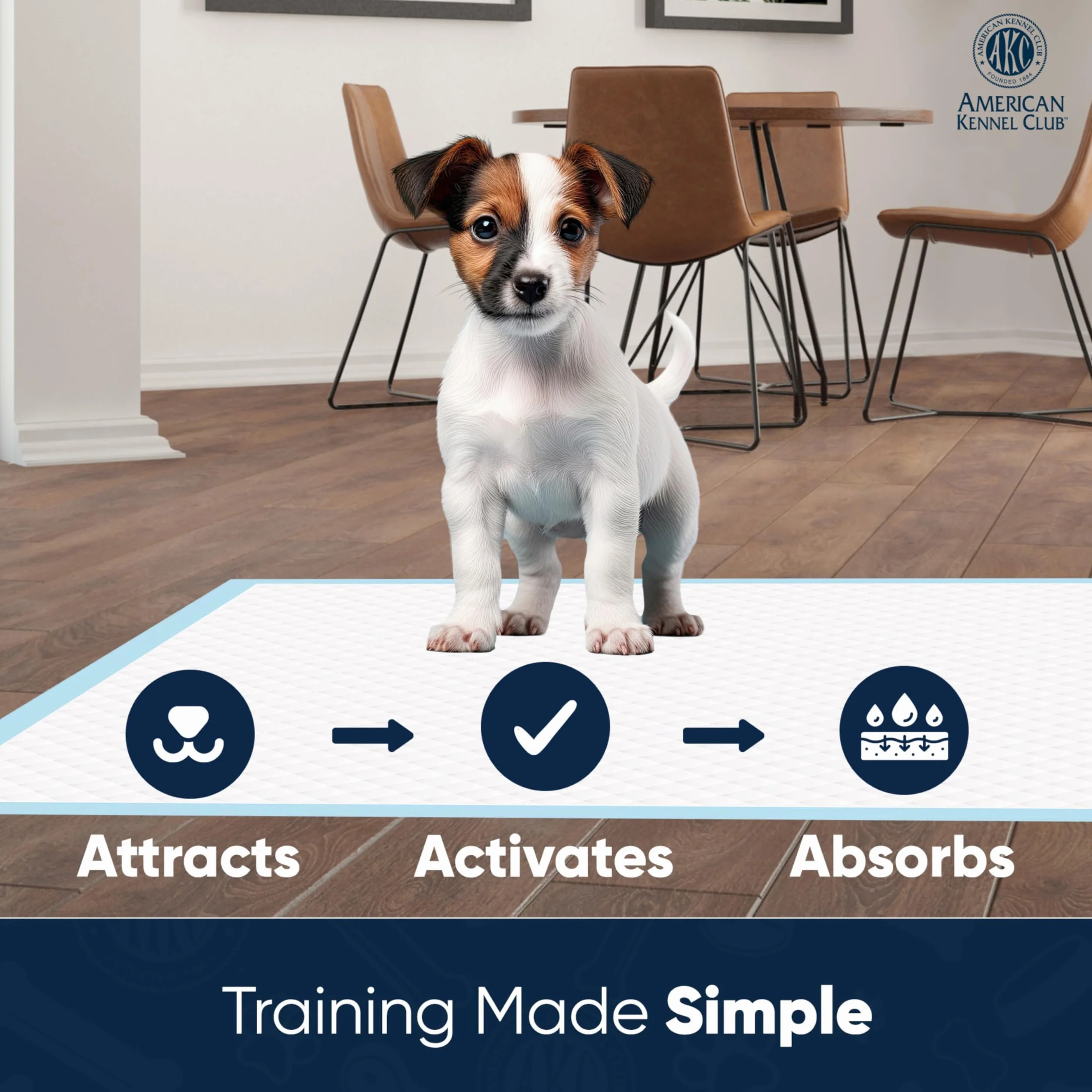American Kennel Club AKC podkładki treningowe, 50-pak