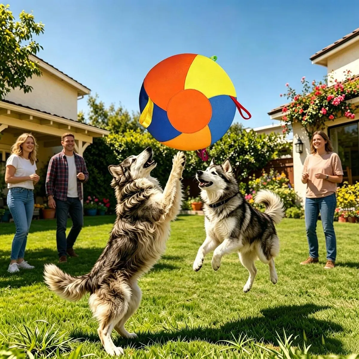 Generisch Interactive Hat, nadmuchiwana zabawka treningowa dla zwierząt domowych, 50 cm, z pompką, wytrzymała zabawka do ćwiczeń zwierząt domowych, do użytku na zewnątrz, wewnątrz i na zewnątrz, do