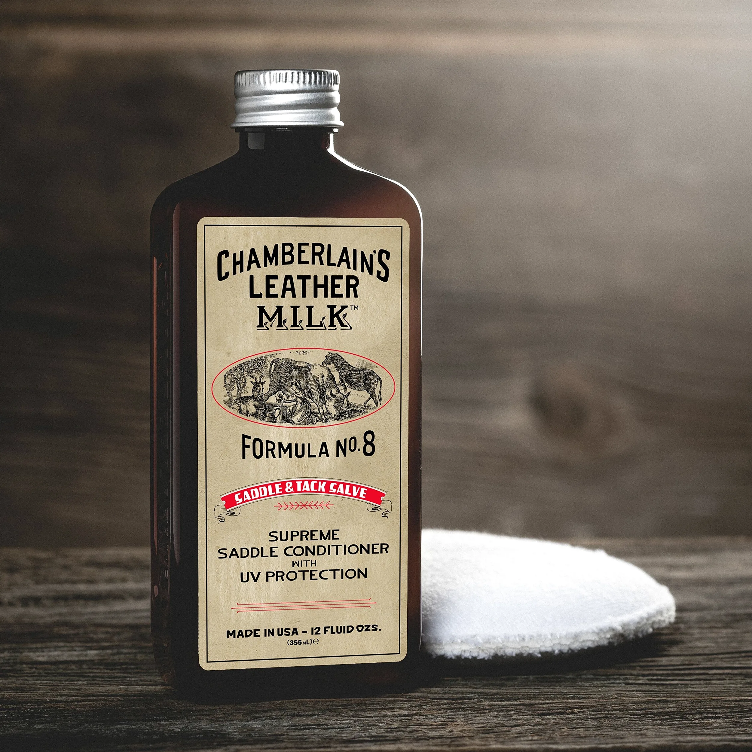 Chamberlain's Leather Milk Formuła nr 8 – całkowicie naturalne, nietoksyczne siodełko i przyczepki wykonane w USA - 2