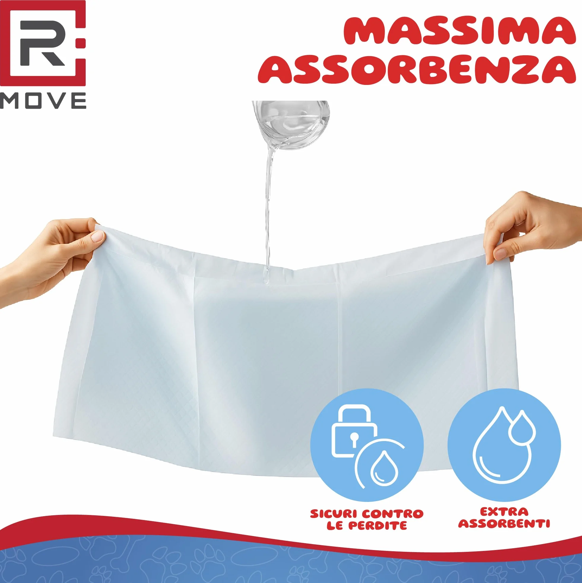 RMOVE 120 podkładów dla psów 60 x 90 cm, bardzo chłonne maty do toalety dla psów, podkłady z powłoką przeciwzapachową, podkłady dla psów, wodoodporne maty podkładowe (60 x 90 cm (120 szt.)